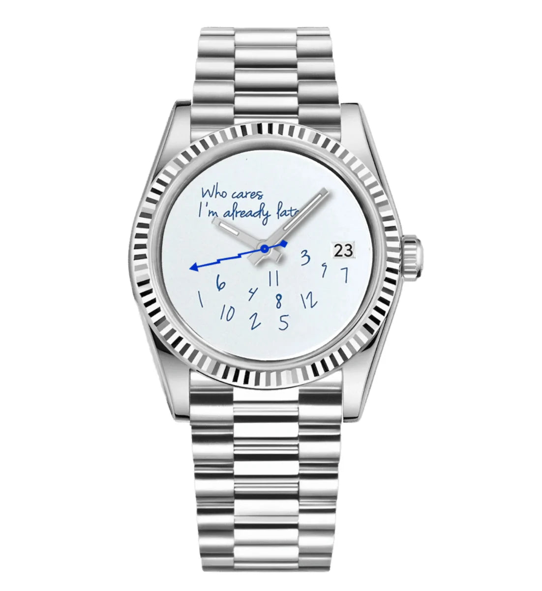 SeikoMod Datejust „Who cares I’m already late“ Mein Shop
