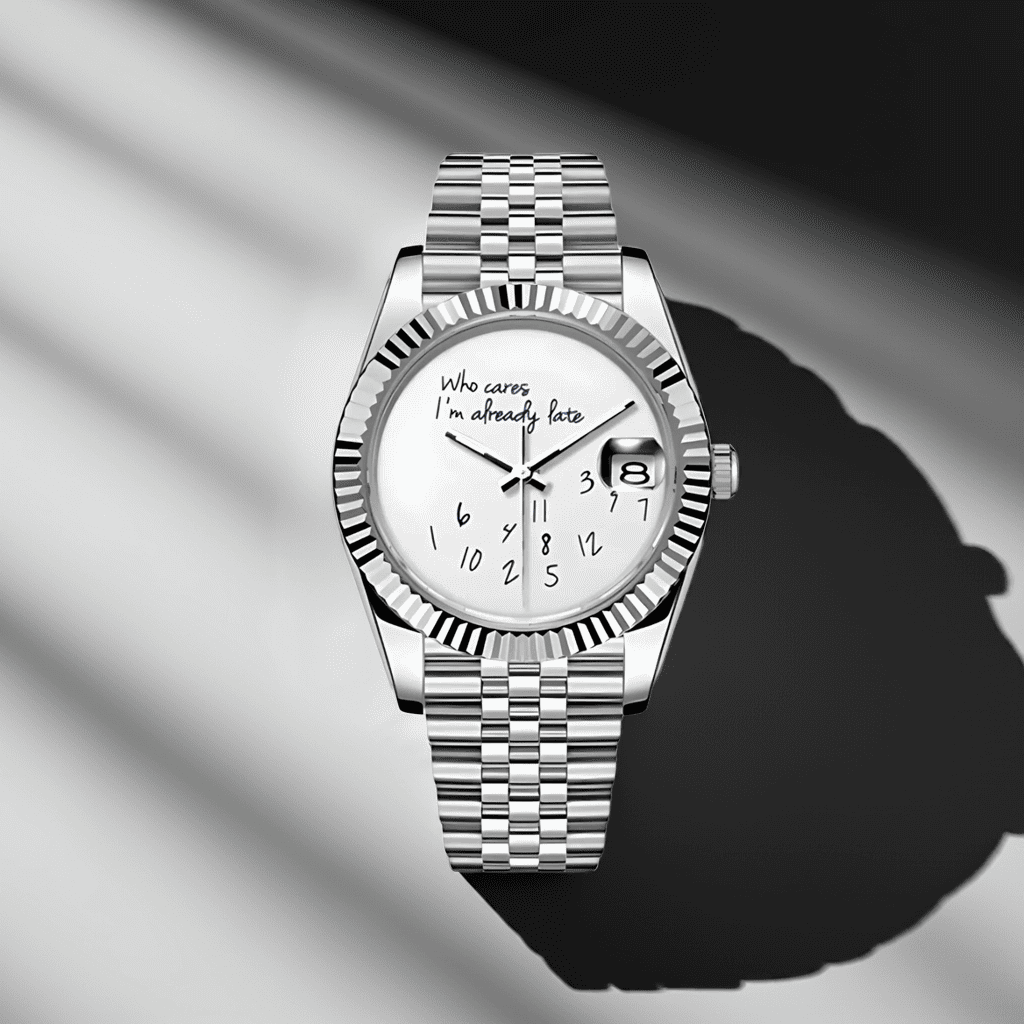 SeikoMod Datejust „Who cares I’m already late“ SEIKO/ Vistora Uhrenmanufaktur