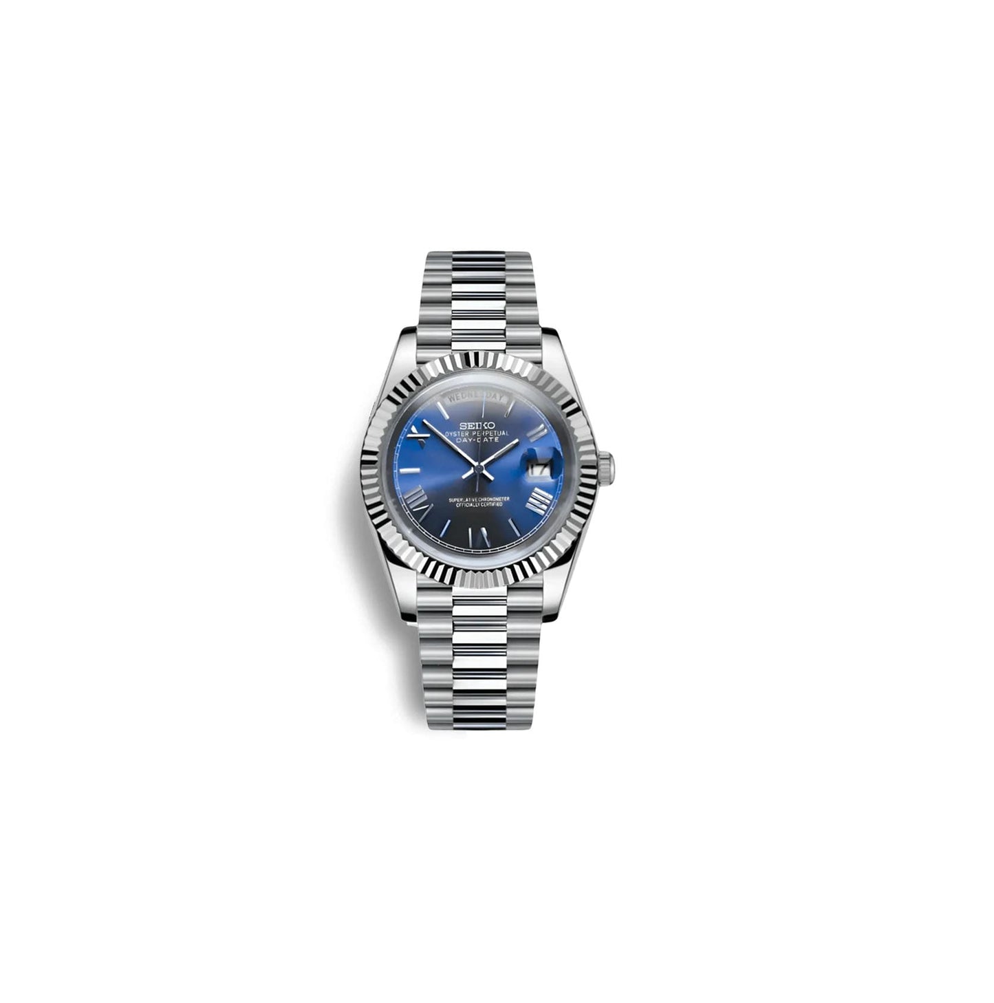 SeikoMod Day-Date | Königsblau SEIKO/ Vistora Uhrenmanufaktur