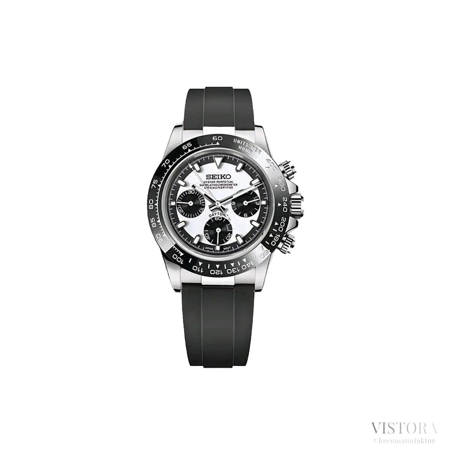 SeikoMod Daytona Silver - Vistora Uhrenmanufaktur