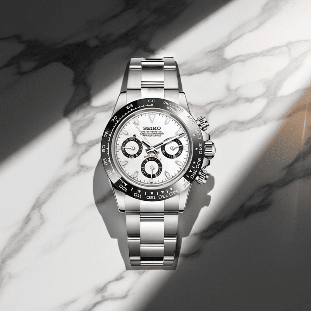 SeikoMod Daytona Silver SEIKO/ Vistora Uhrenmanufaktur