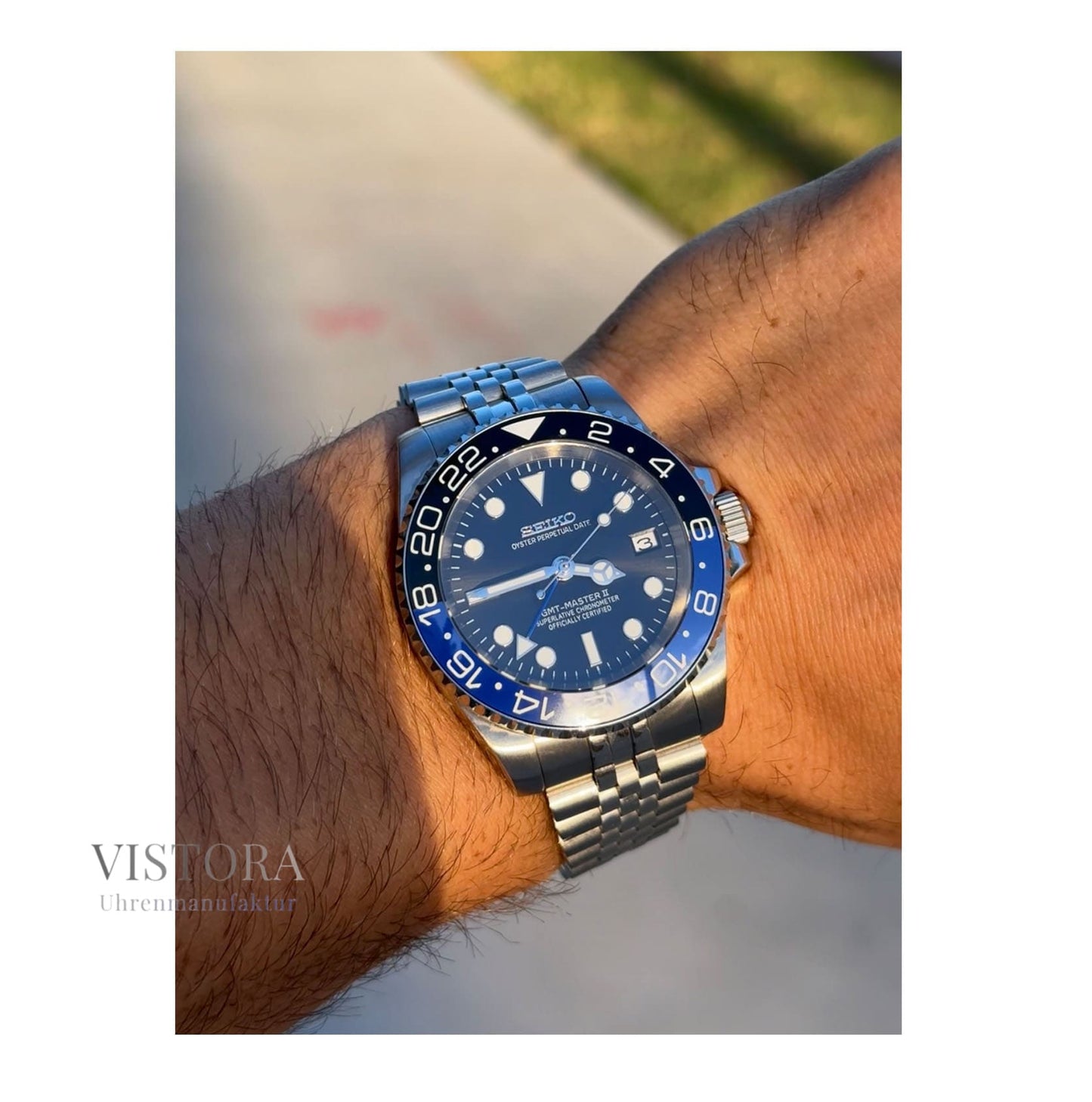 SeikoMod GMT Batman SEIKO/ Vistora Uhrenmanufaktur
