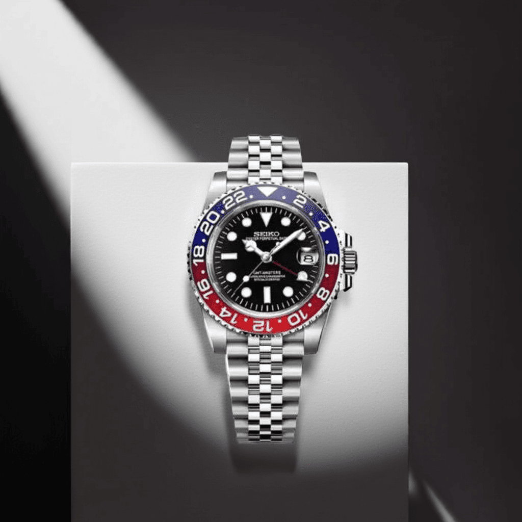 SeikoMod GMT Pepsi SEIKO/ Vistora Uhrenmanufaktur