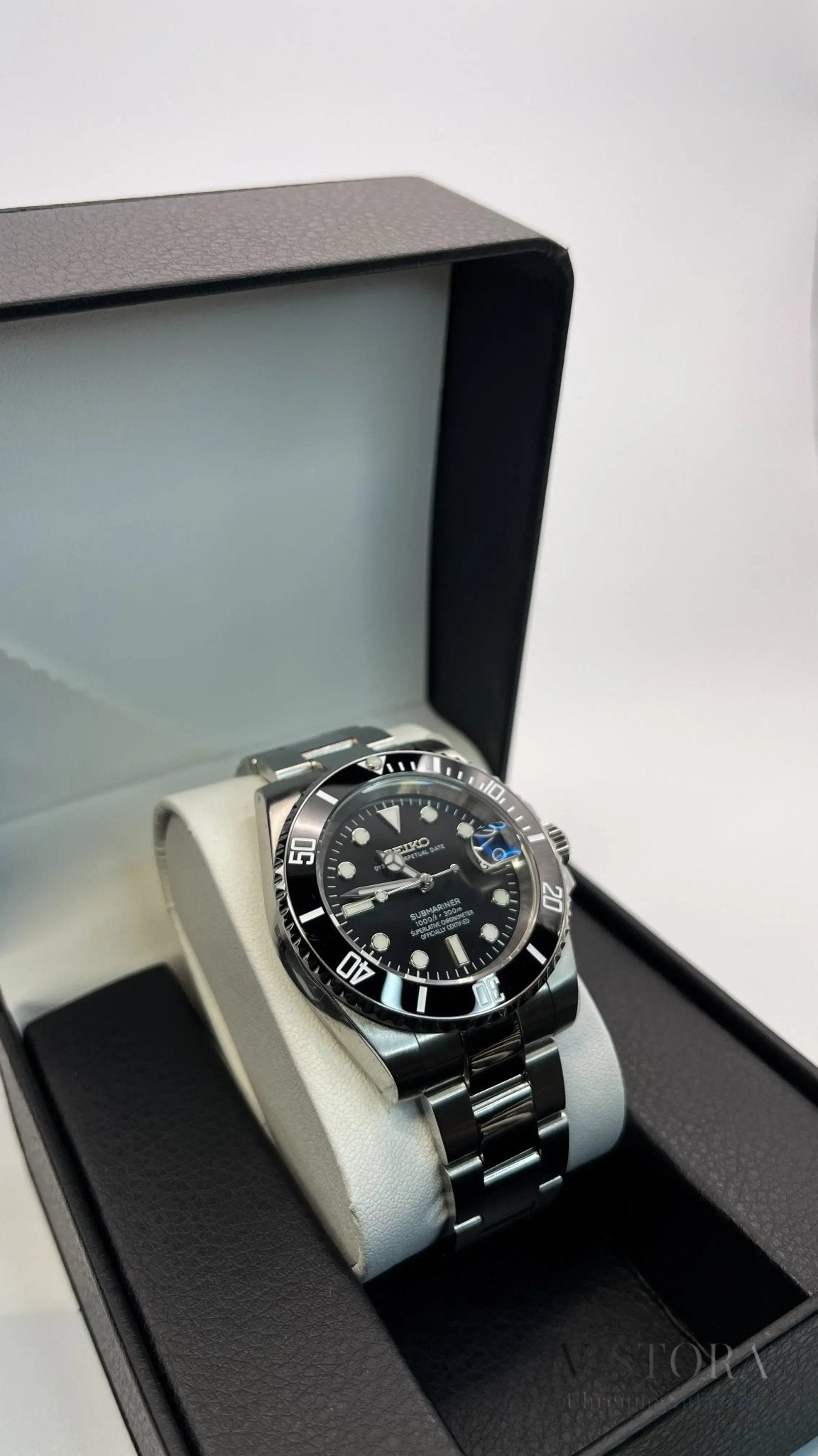 SeikoMod Submariner - Schwarzes Ziffernblatt - Vistora Uhrenmanufaktur