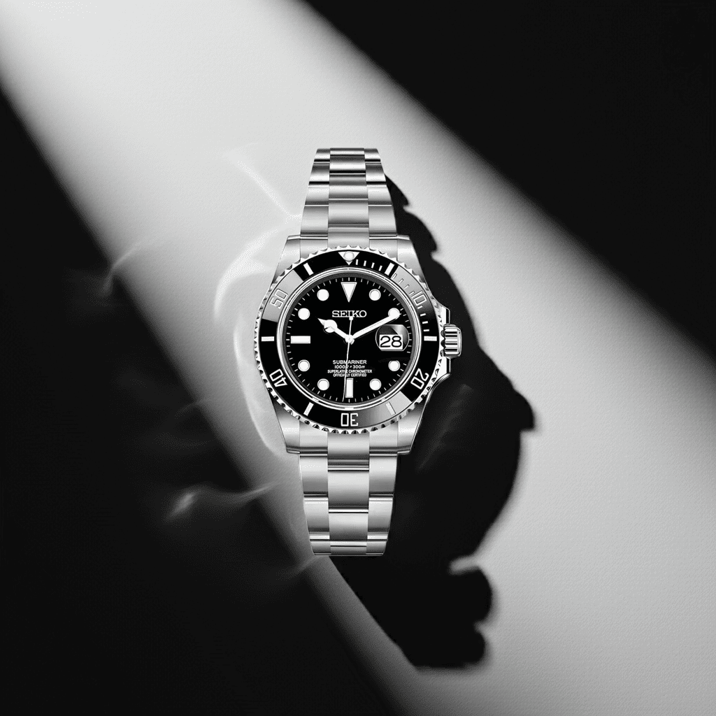 SeikoMod Submariner Black SEIKO/ Vistora Uhrenmanufaktur