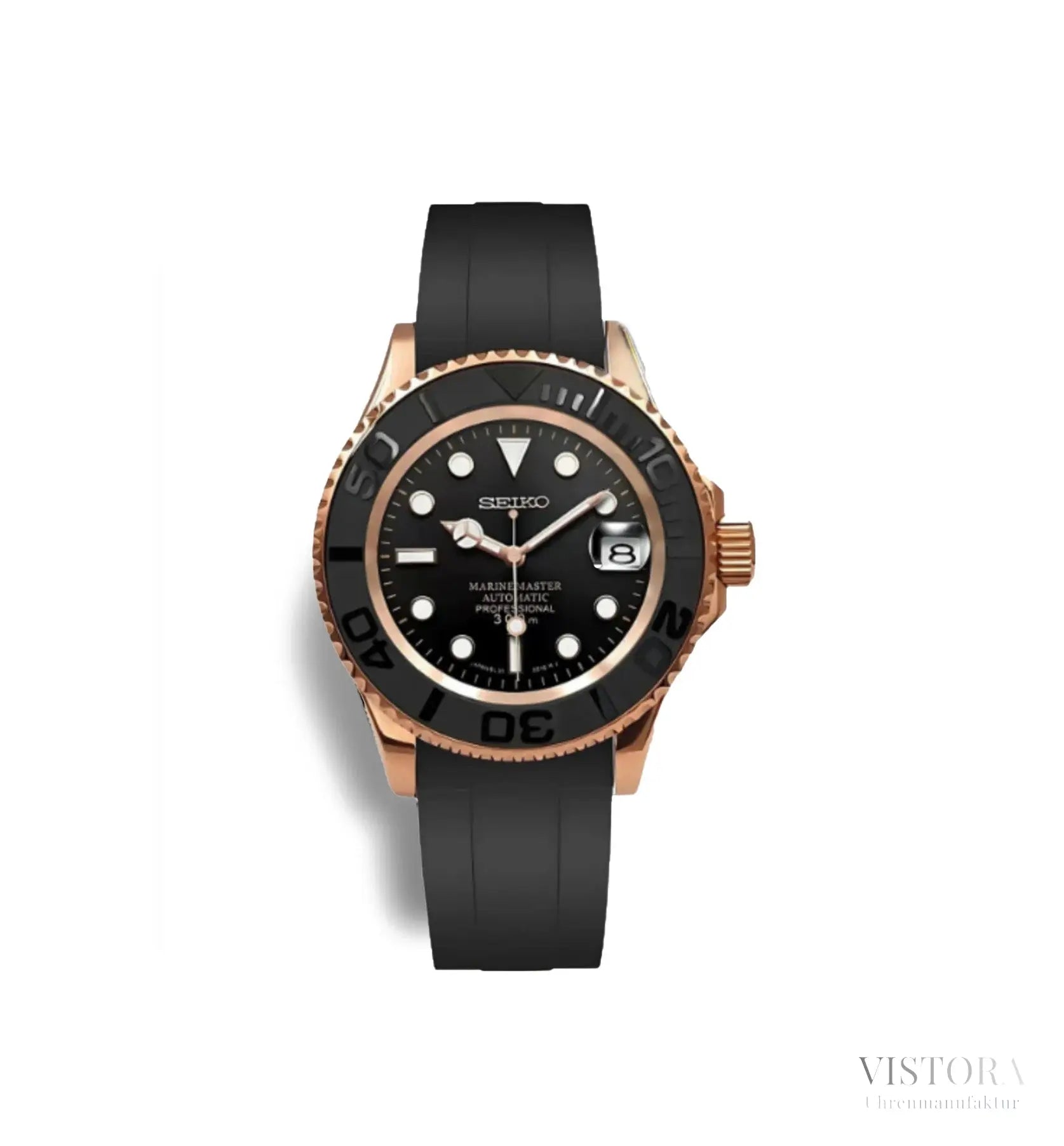 SeikoMod Yacht Master Black - Vistora Uhrenmanufaktur