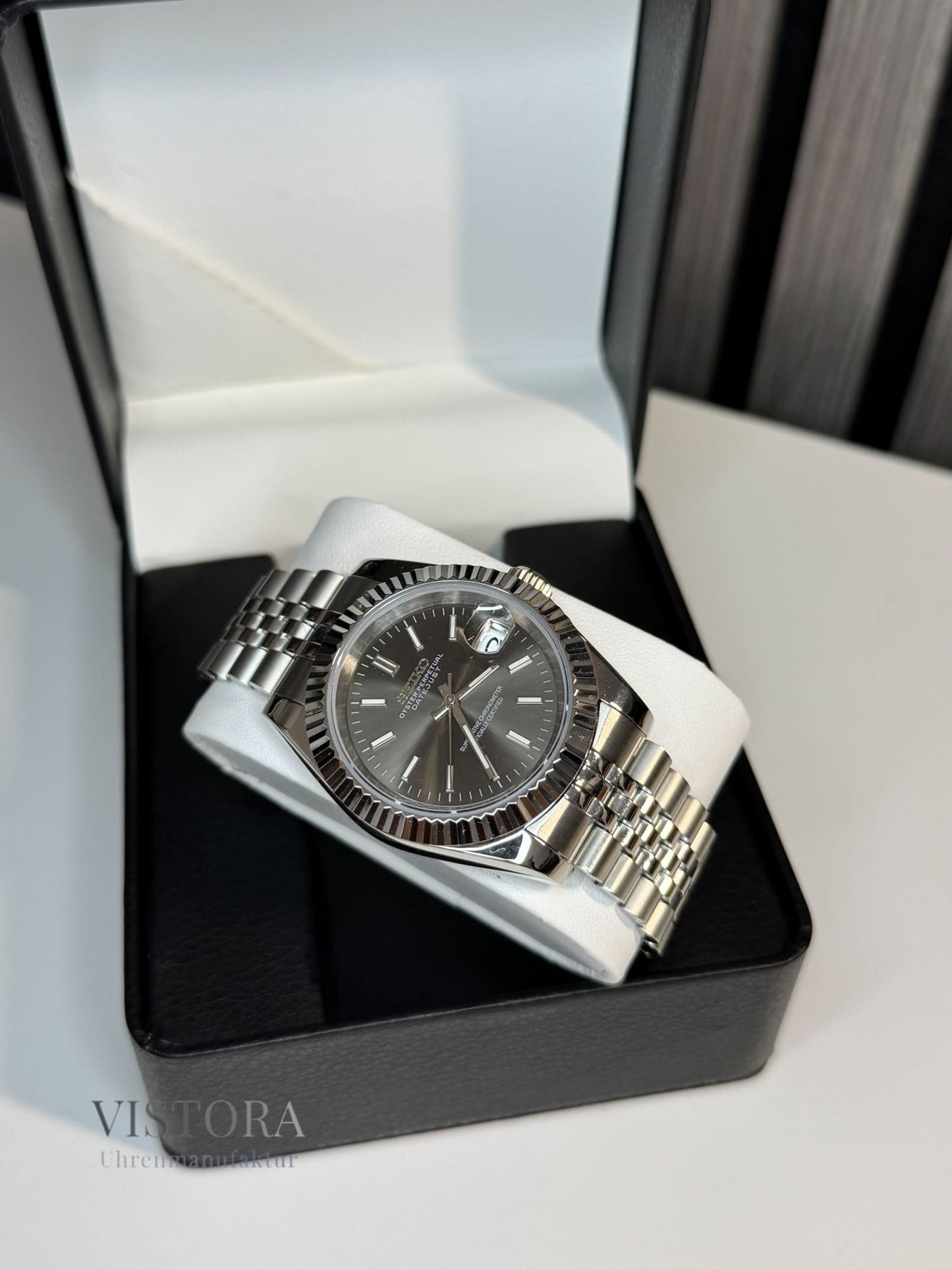 SeikoMod Datejust - Champagner Strichindizes Mein Shop