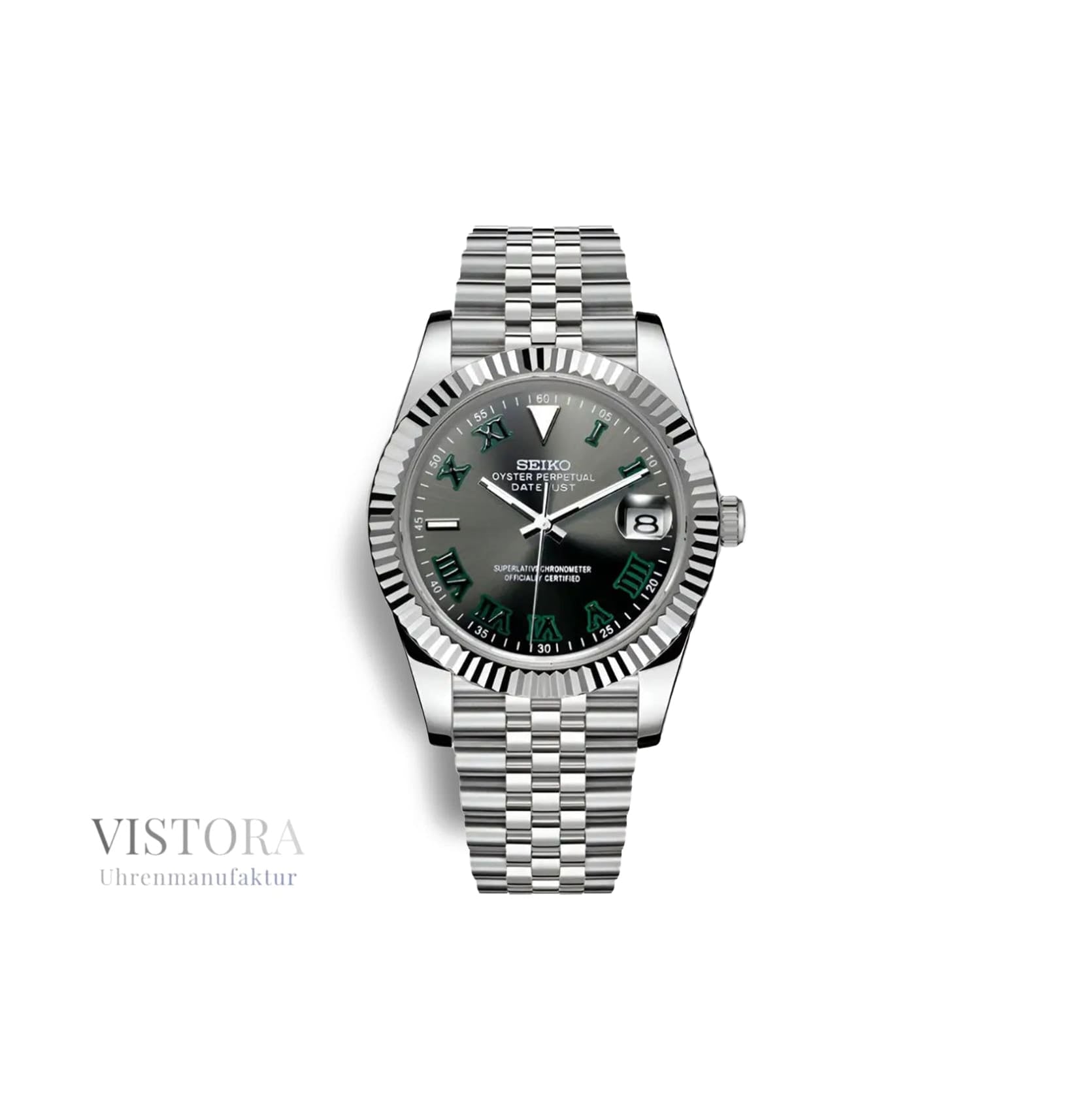 SeikoMod Datejust Wimbledon mit Jubilee Armband bei Vistora Uhrenmanufaktur