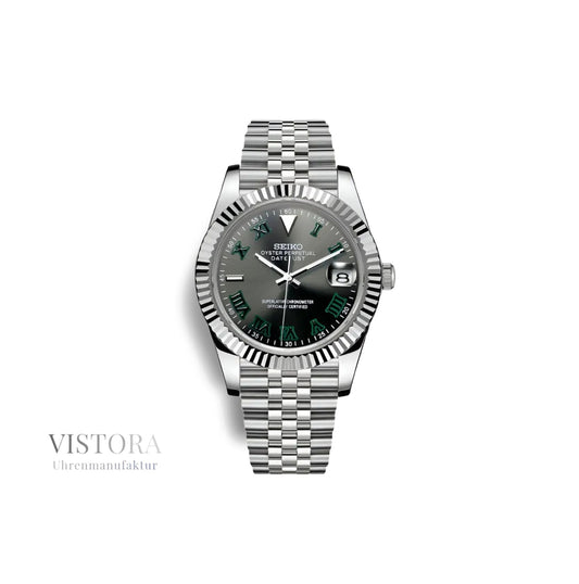 SeikoMod Datejust Wimbledon mit Jubilee Armband bei Vistora Uhrenmanufaktur