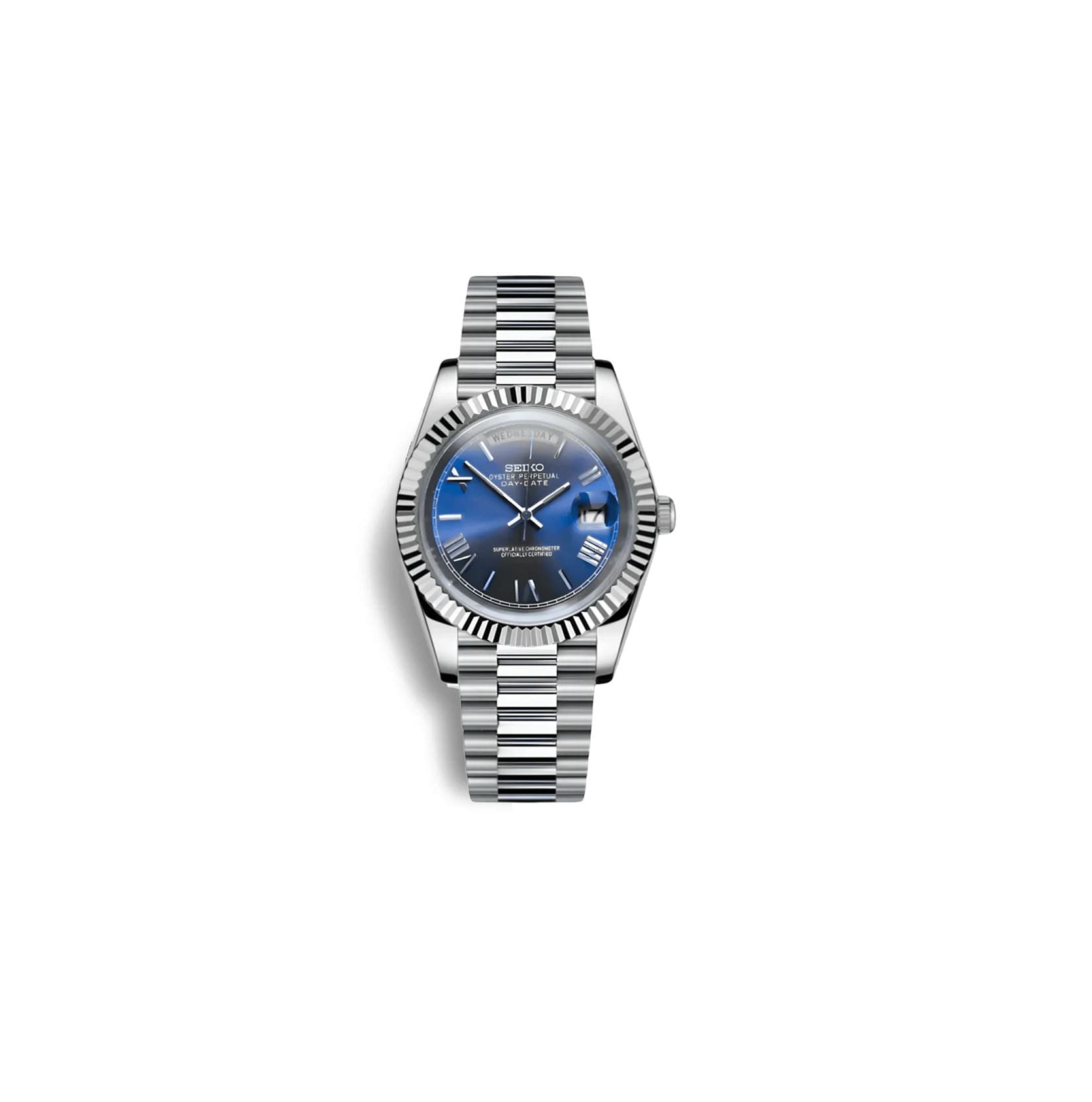SeikoMod Day-Date | Königsblau SEIKO/ Vistora Uhrenmanufaktur