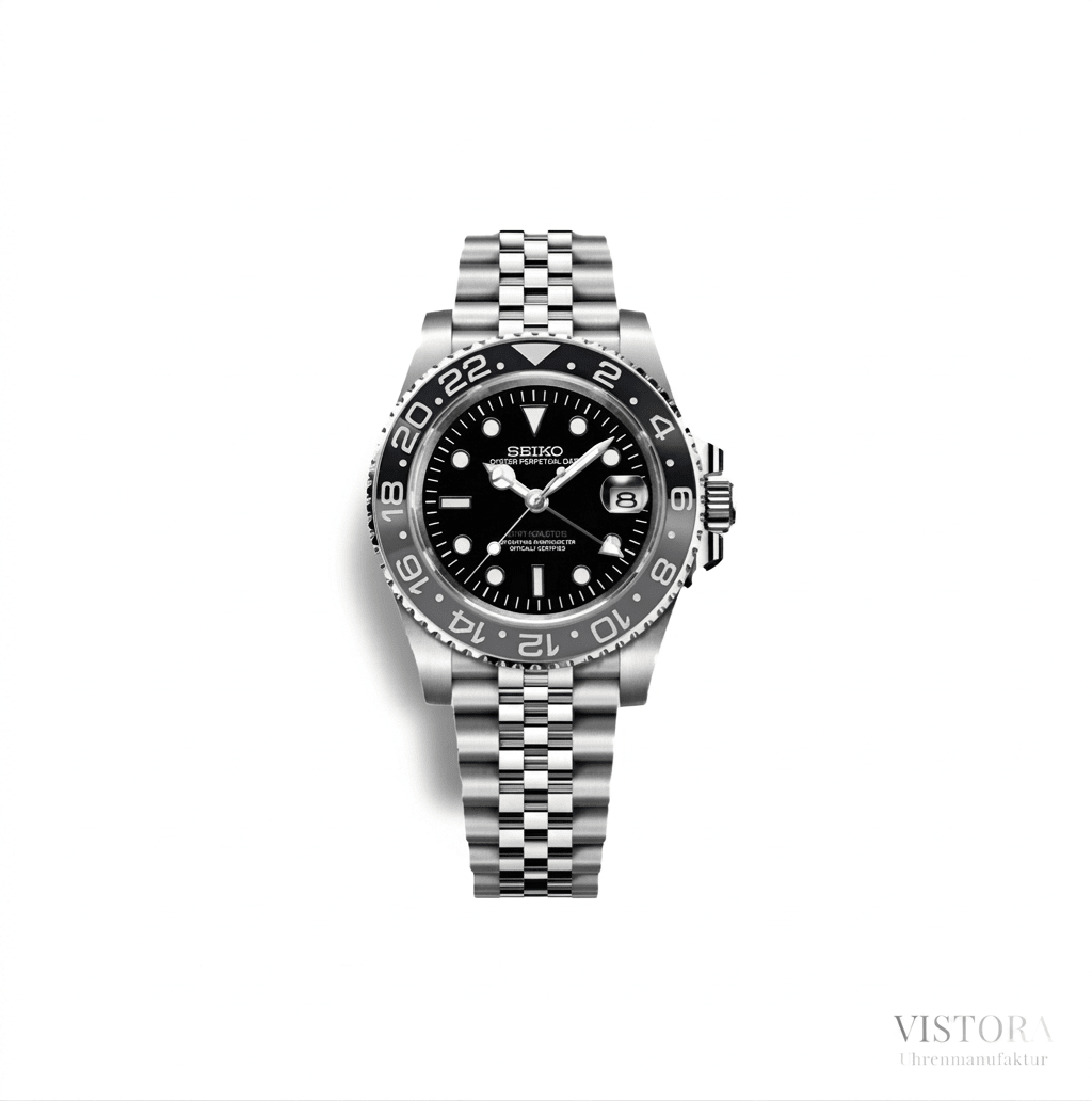 SeikoMod GMT Bruce Wayne - Vistora Uhrenmanufaktur
