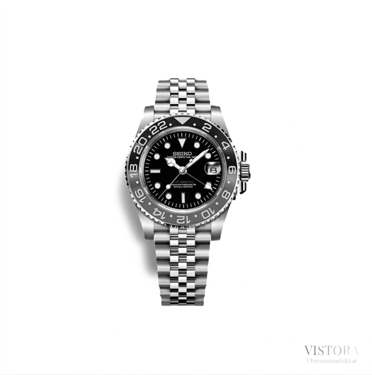 SeikoMod GMT Bruce Wayne - Vistora Uhrenmanufaktur