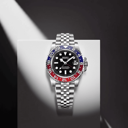 SeikoMod GMT Pepsi SEIKO/ Vistora Uhrenmanufaktur